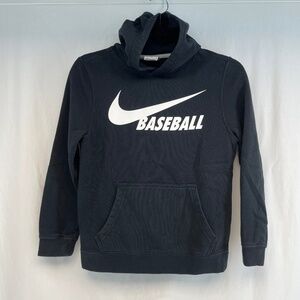 Nike Baseball Hoodie Black White Youth Size Medium